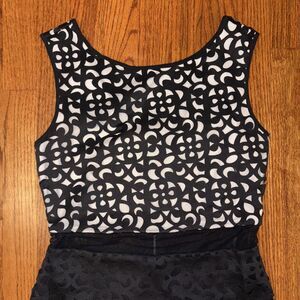 XSCAPE Black Lace Overlay Sleeveless Dress - Size 8